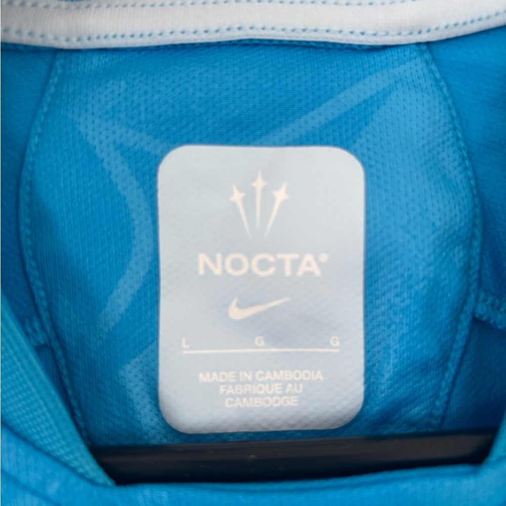 Nike x NOCTA Distant Regards Turks & Caicos Soccer Jersey - Blue Glow - Size L - Picture 5 of 5